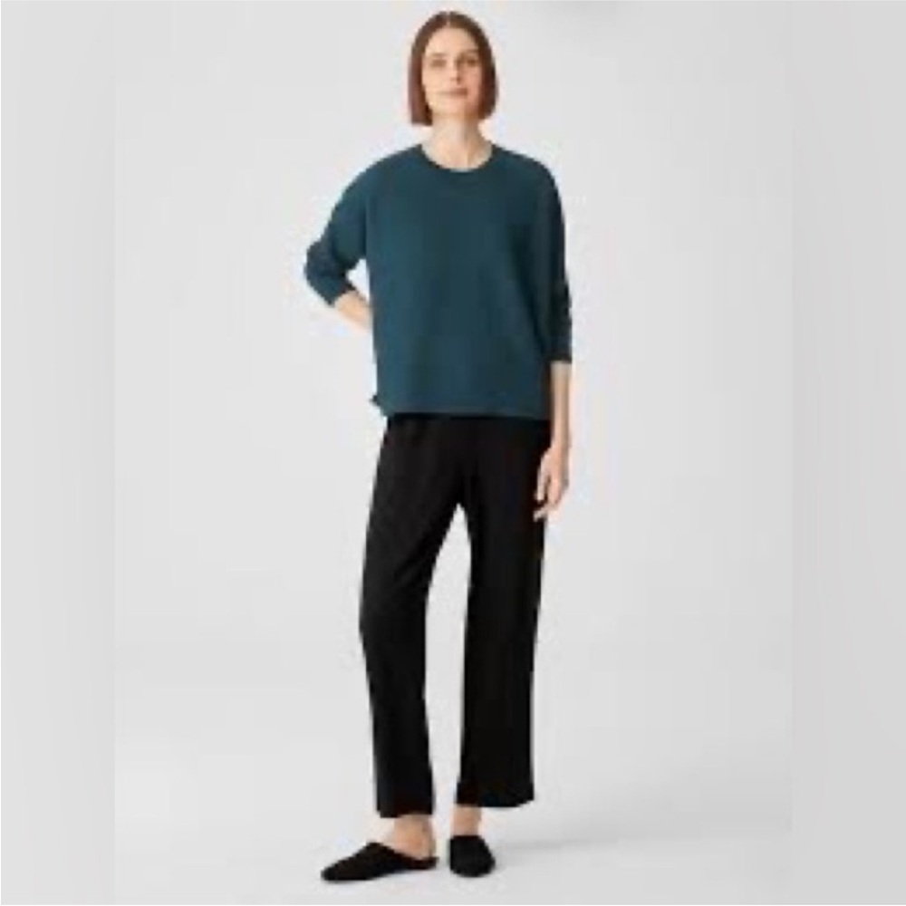 Eileen Fisher Box Top fine Merino Wool Sweater